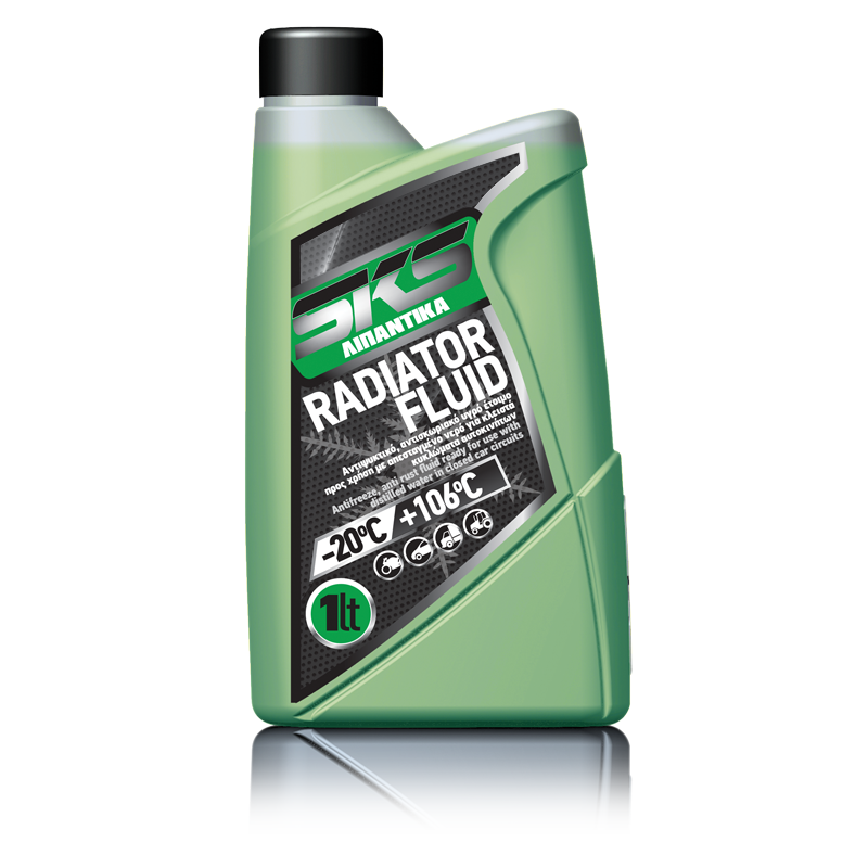 ΔΙΑΦΑΝΗ ΣΥΣΚΕΥΑΣΙΑ ΓΙΑ ΠΡΑΣΙΝΟ ΠΑΡΑΦΛΟΥ RADIATOR FLUID -20 ºC 1LT